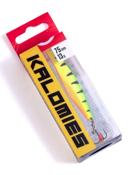 Блесна вертикальная зимняя Lucky John KALOMIES с цепочкой и тройником  75мм TIGER блистер