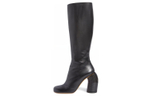 OFF WHITE Leather Knee high Boots Women"s Black