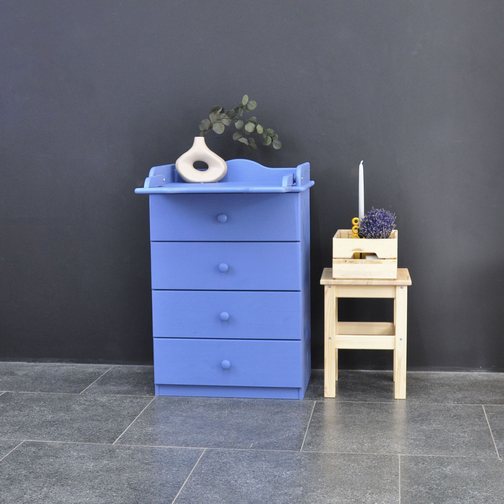 Пеленальный комод деревянный Алиса 4 ящика, 60х44х88 см