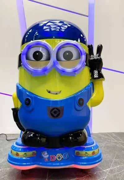 Аттракцион качалка с мультиками «Желтый человечек»