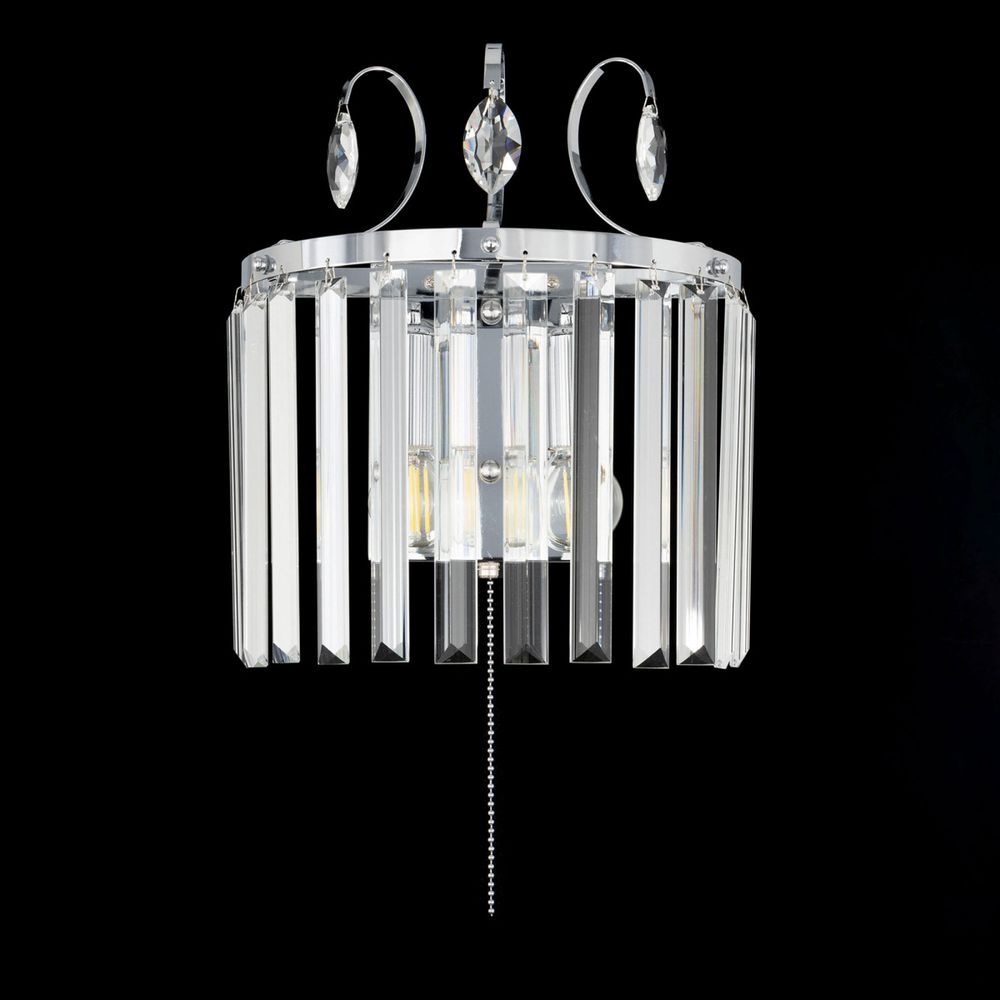 Citilux Инга CL335321 Бра хрустальное с выключателем Хром