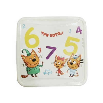 Ланч-бокс ТРИ КОТА "Обучайка", 450 мл