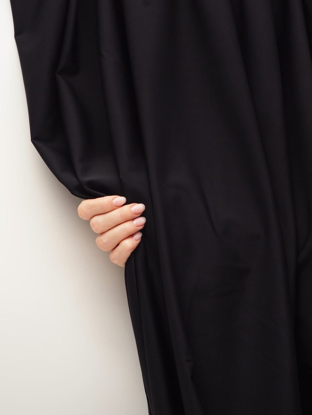 Микрофибра бельевая матовая эластичная цвет черный метражом