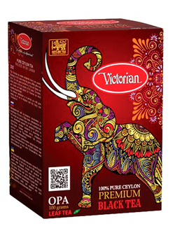 Чай чёрный листовой Victorian OPA Premium 100 г, чёрный чай, высшего сорта, ароматный цейлонский чай