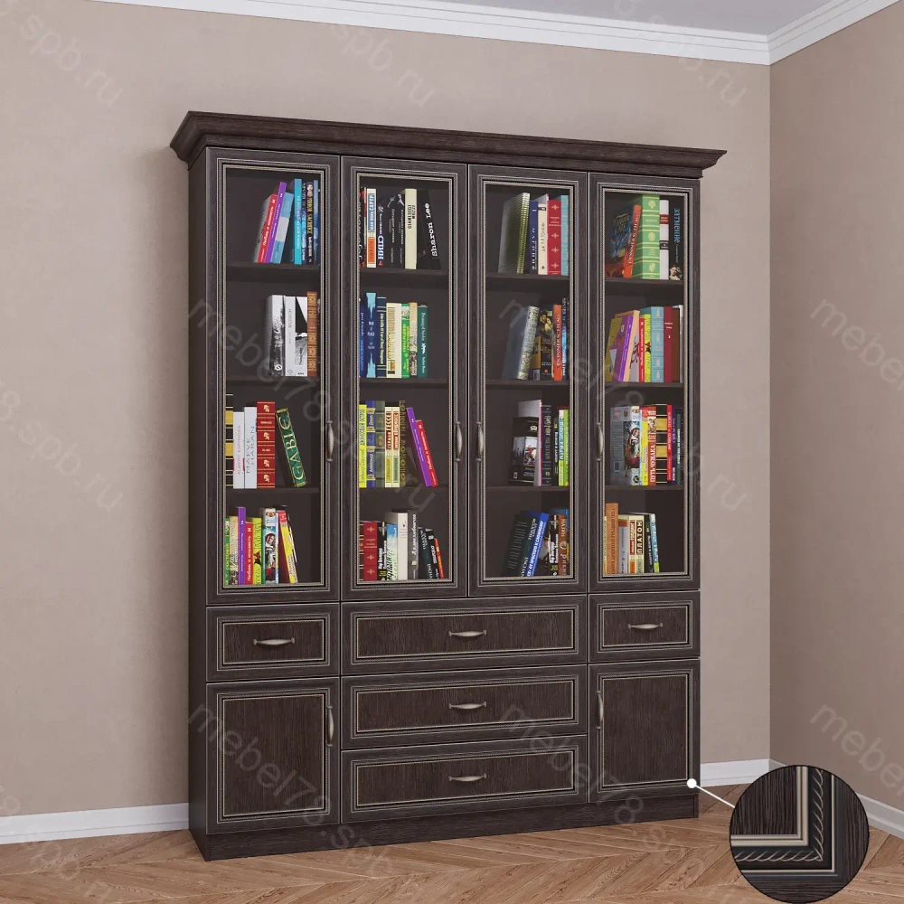 Шкаф книжный 4/7