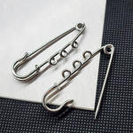 Булавка брошь, сталь 316, 50мм, отличная заточка, 3 петли, штучно