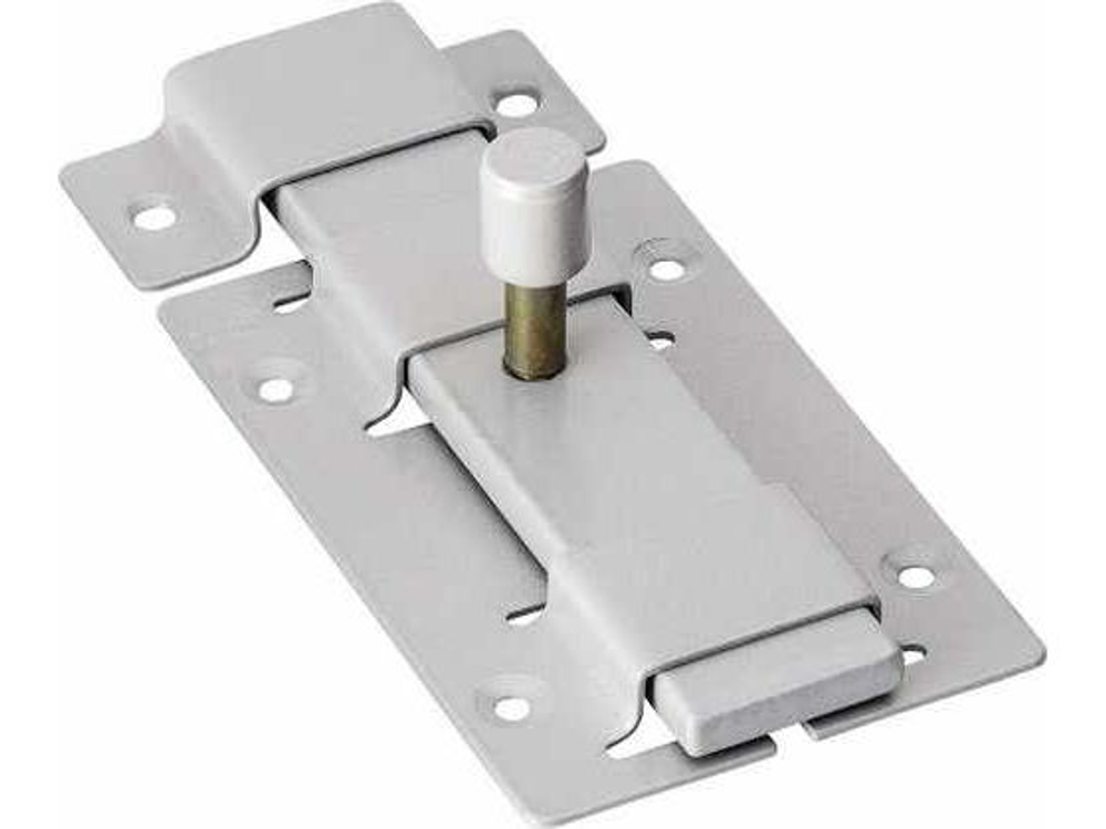 Засов плоский Киров ЗД-02 белый (20шт/уп)