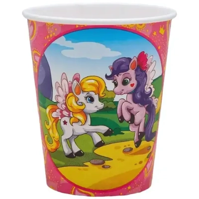 Набор бумажных стаканов «Волшебные Пони» (250 мл. 6 шт.) флоупак
