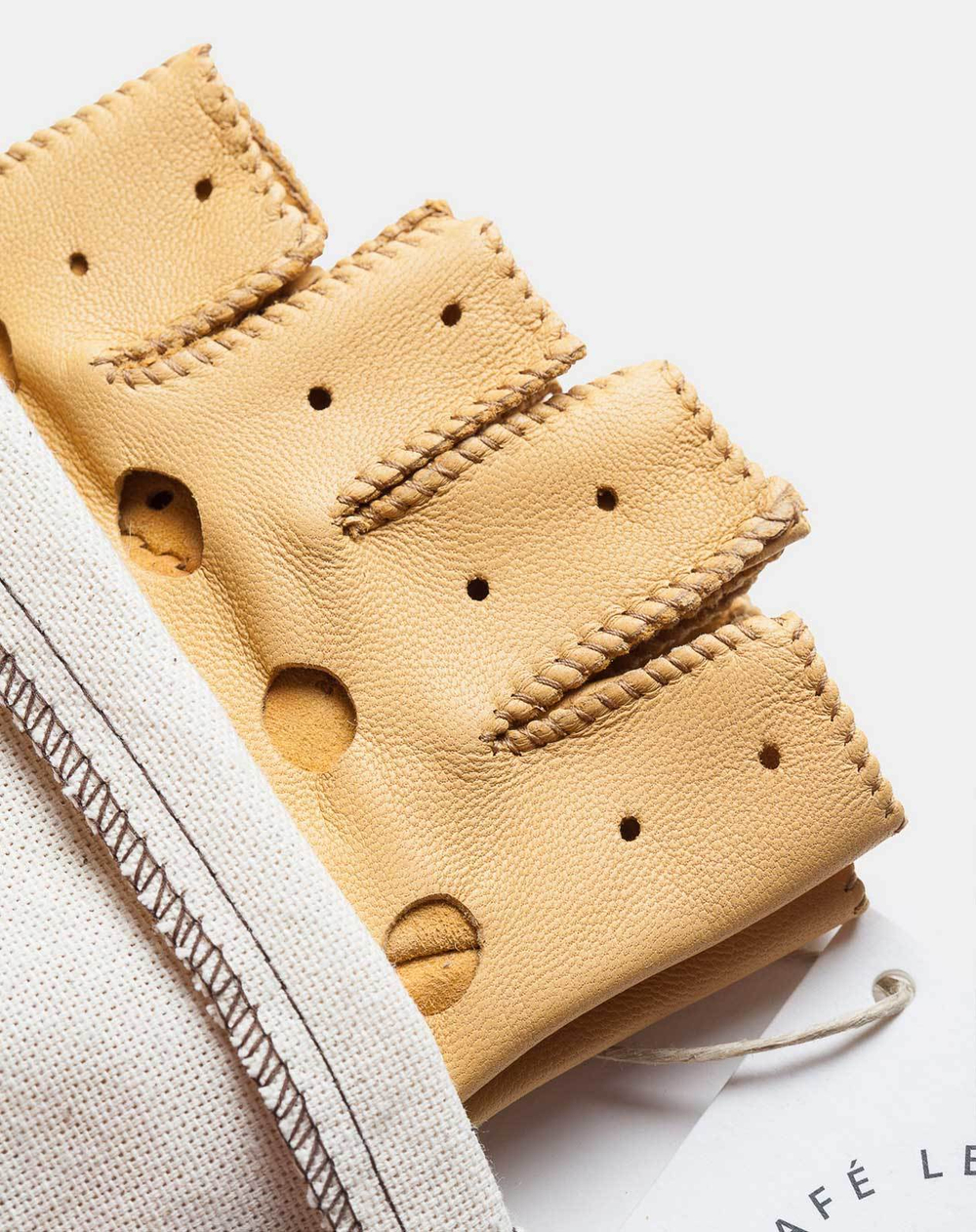 Водительские перчатки Cafe Leather Triton Driving Fingerless Gloves