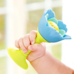 Погремушка "Малышам" Голубой цветок, 3в1