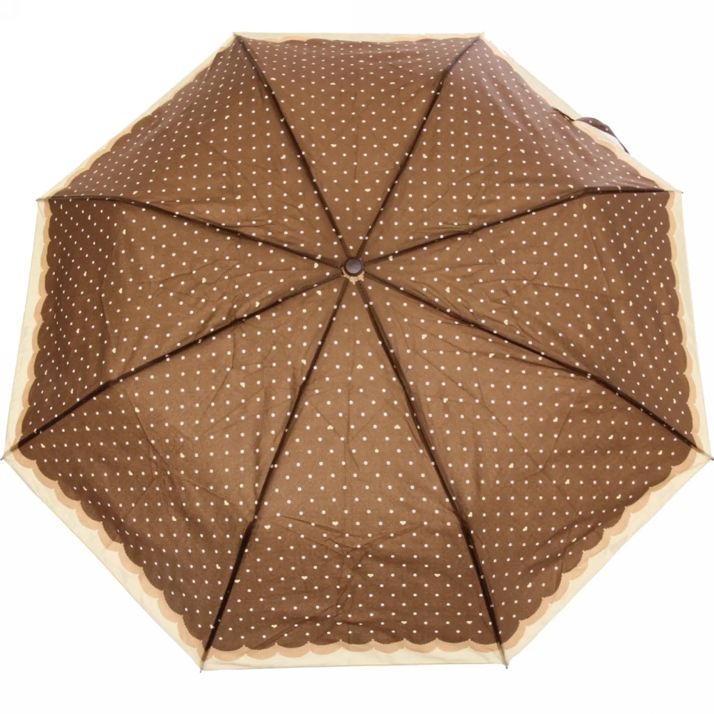 Зонт женский полуавтомат «Ультрамарин - Лагуна», микс 6 цветов, 8 спиц, d-100см, длина в слож. виде 28см, голубые цветы