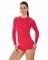 Термобелье-футболка женская Brubeck Active Wool LS12810 малиновый