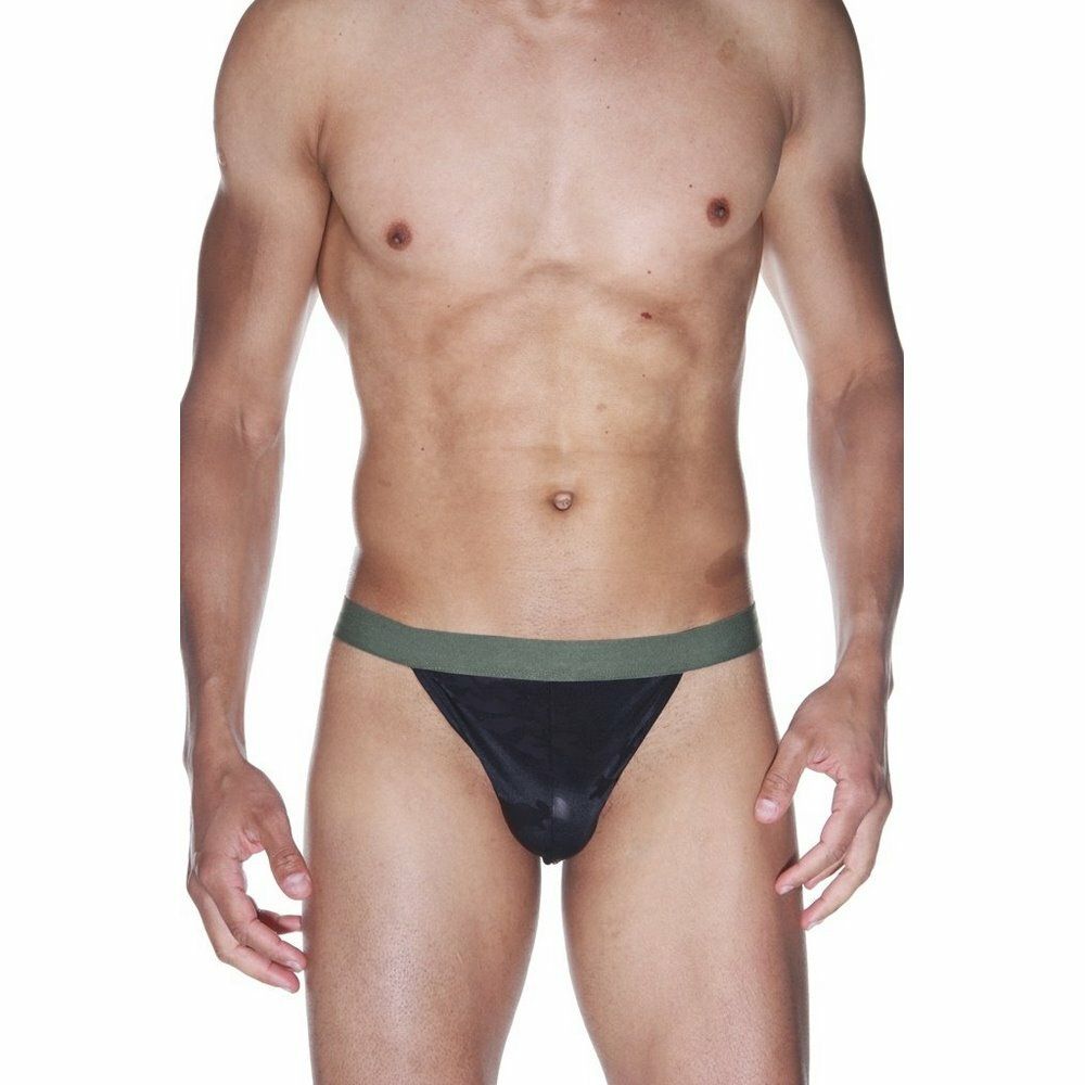 Мужские трусы тонги черные La Blinque LB15546