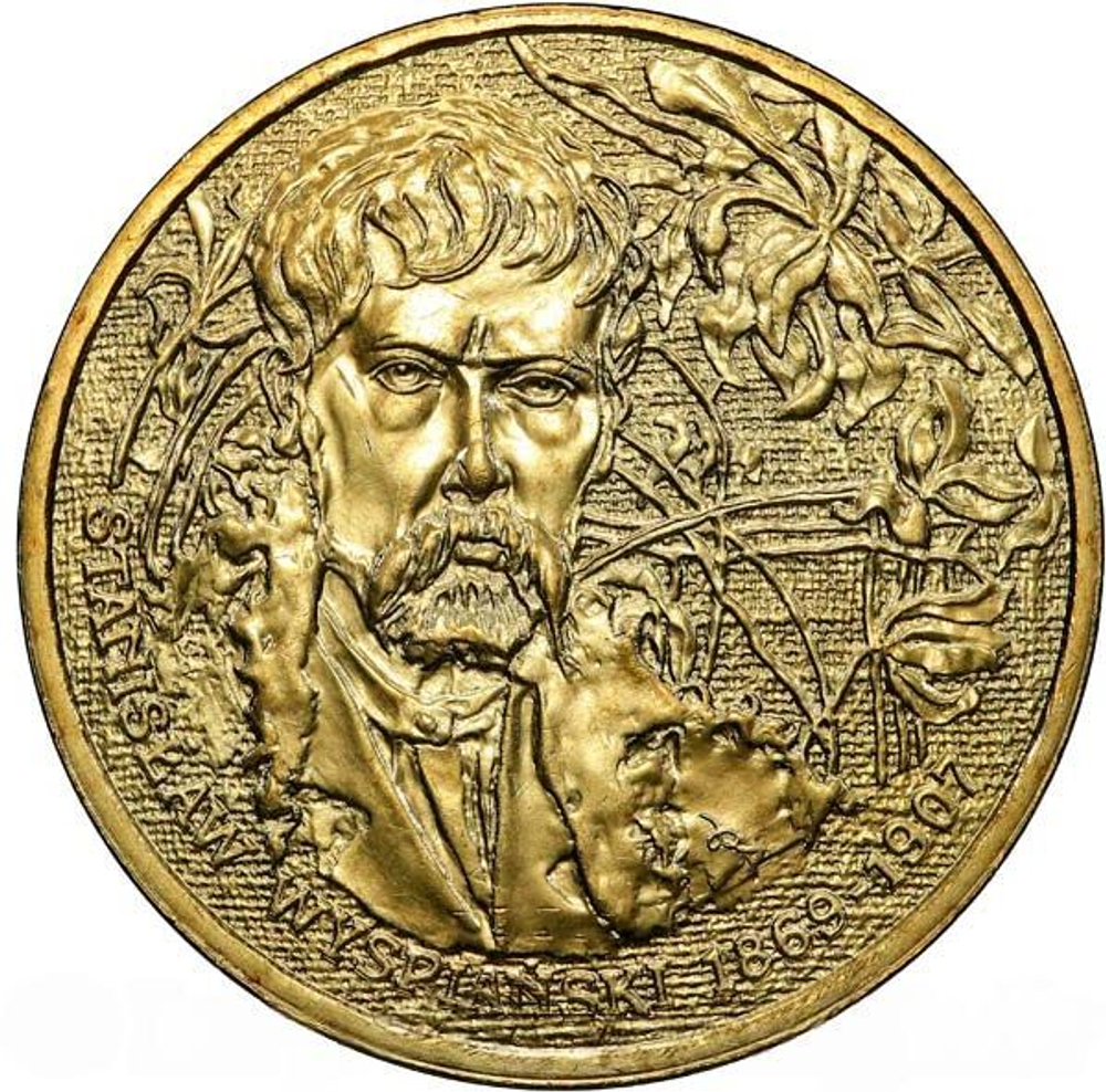 Poland, 2 Złote - Stanisław Wyspiański, 2004, Warsaw, MS