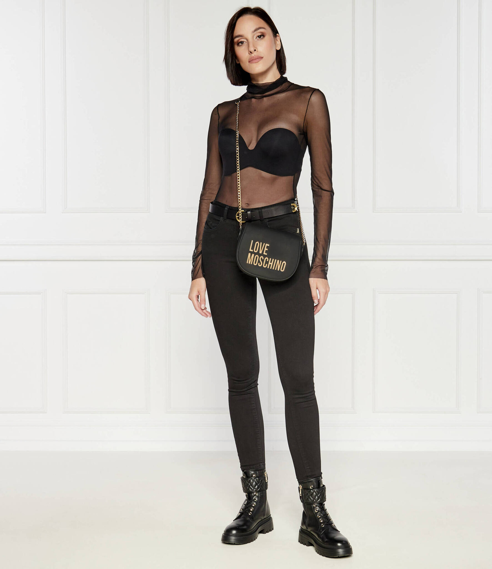 Кожаные ботильоны Love Moschino - черный(JA24175G1LIA0)