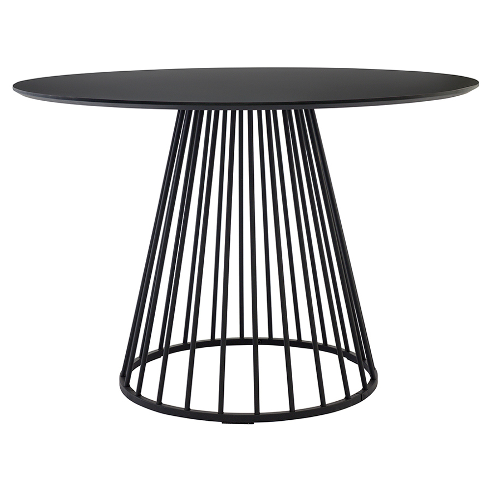 Стол обеденный tyra, D110 см, черный