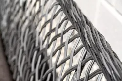 "Катания" обеденная группа плетеная на 4 персоны, цвет графит