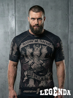 Рашгард с коротким рукавом LEGENDA Горыныч черный