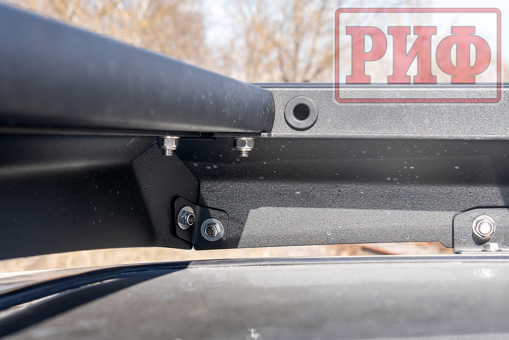 Багажник экспедиционный (платформа) алюминиевый 1150x2080 мм для Mitsubishi Pajero IV (с крепежом) РИФ