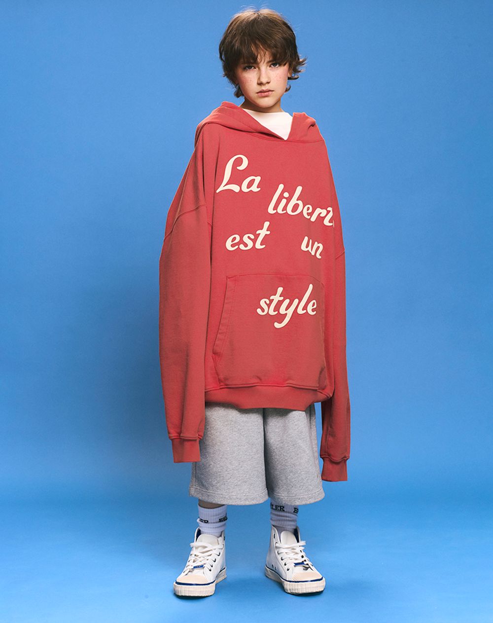 Худи Bruler d'Amour Temps de Liberté красное