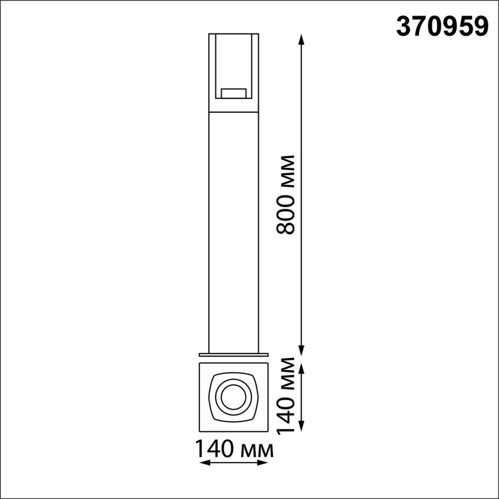 370959 STREET NT23 354 черный Светильник ландшафтный IP54 E27 max 20W 220-240V VISIO