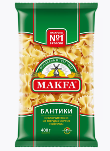 МАКАРОНЫ MAKFA БАНТИКИ 400ГР