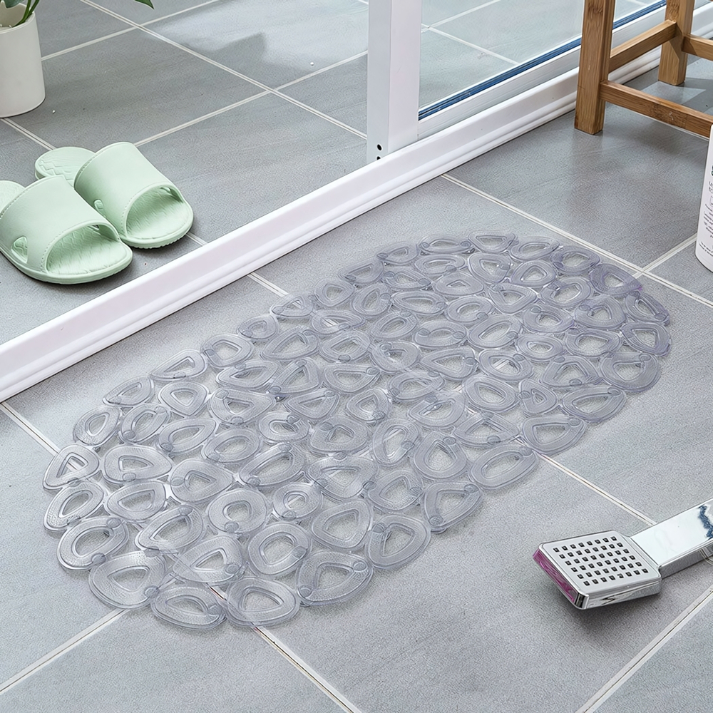 Коврик для ванной 65*35см "Миф" белый