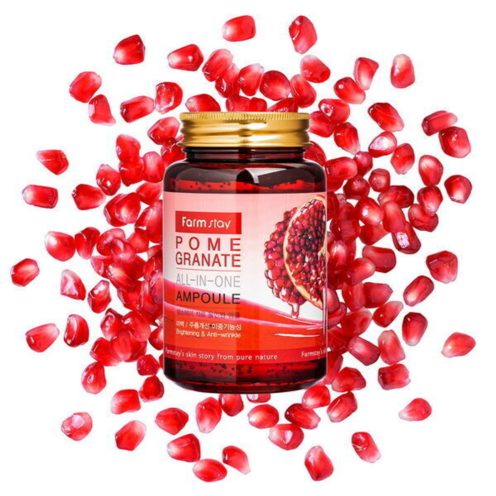 Сыворотка всё-в-одном с экстрактом граната FarmStay Pomegranate All-In-One Ampoule, 250мл