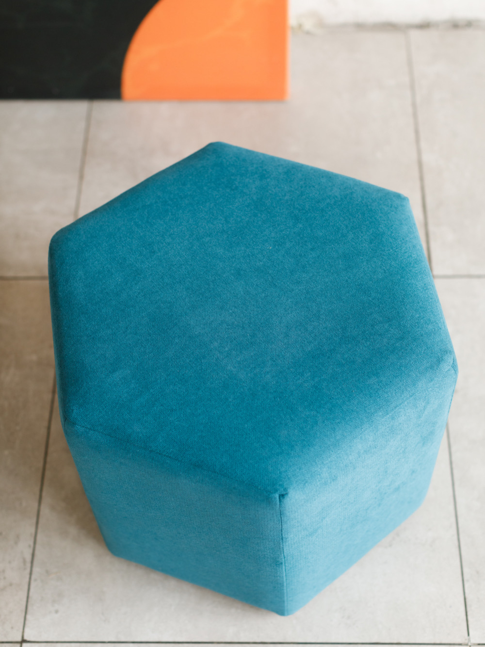 Пуф Сота Велюр Нефритовый