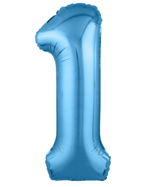 Цифры (102см) голубые