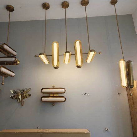 Wall design lamp Circuit by Apparatus (2 lampshade )