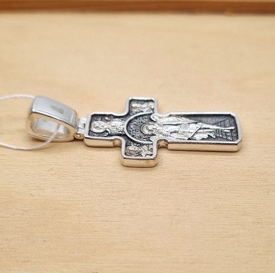 Крест православный. Распятие, Архангел Михаил, Богородица "Знамение"