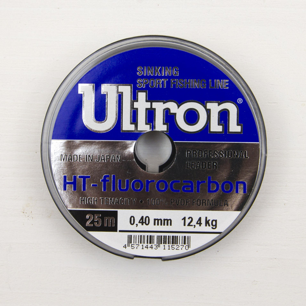 Поводковый флюрокарбоновый материал Ultron 25 м, 0,4 мм