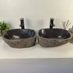 Раковина из речного камня ПАРА! RS-65480 43*35*15 0865