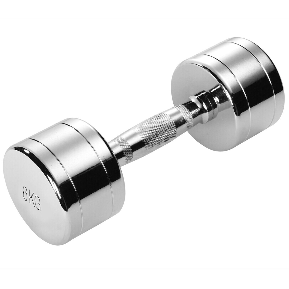 Гантель хромированная 6 кг