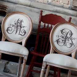 Стул Объект мечты Монограмма буквы M