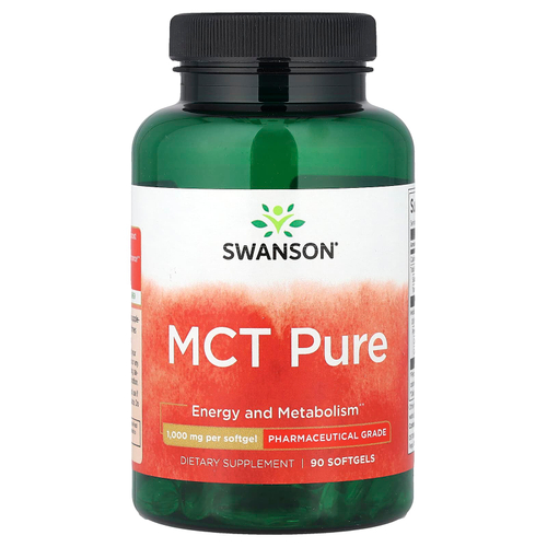 Swanson, MCT Pure, 1000 мг, 90 мягких таблеток
