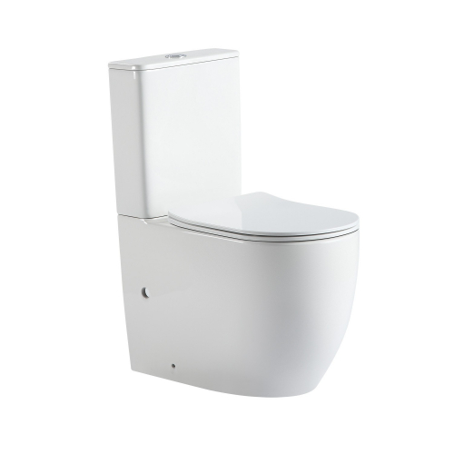 Унитаз ABBER Bequem AC1110T компакт белый, безободковый, смыв торнадо