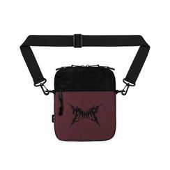 Сумка через плечо ТАЙНА LogoDL1 бордо-чер. / чер.