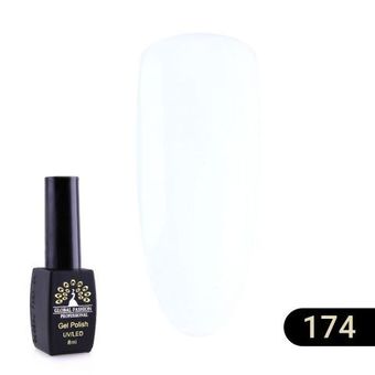 Гель лак BLACK ELITE 174 (white), Global Fashion 8 мл
