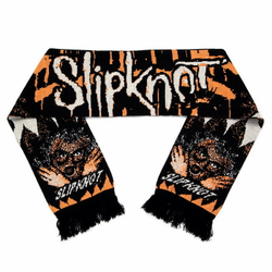 Шарф Slipknot коричневый вязаный