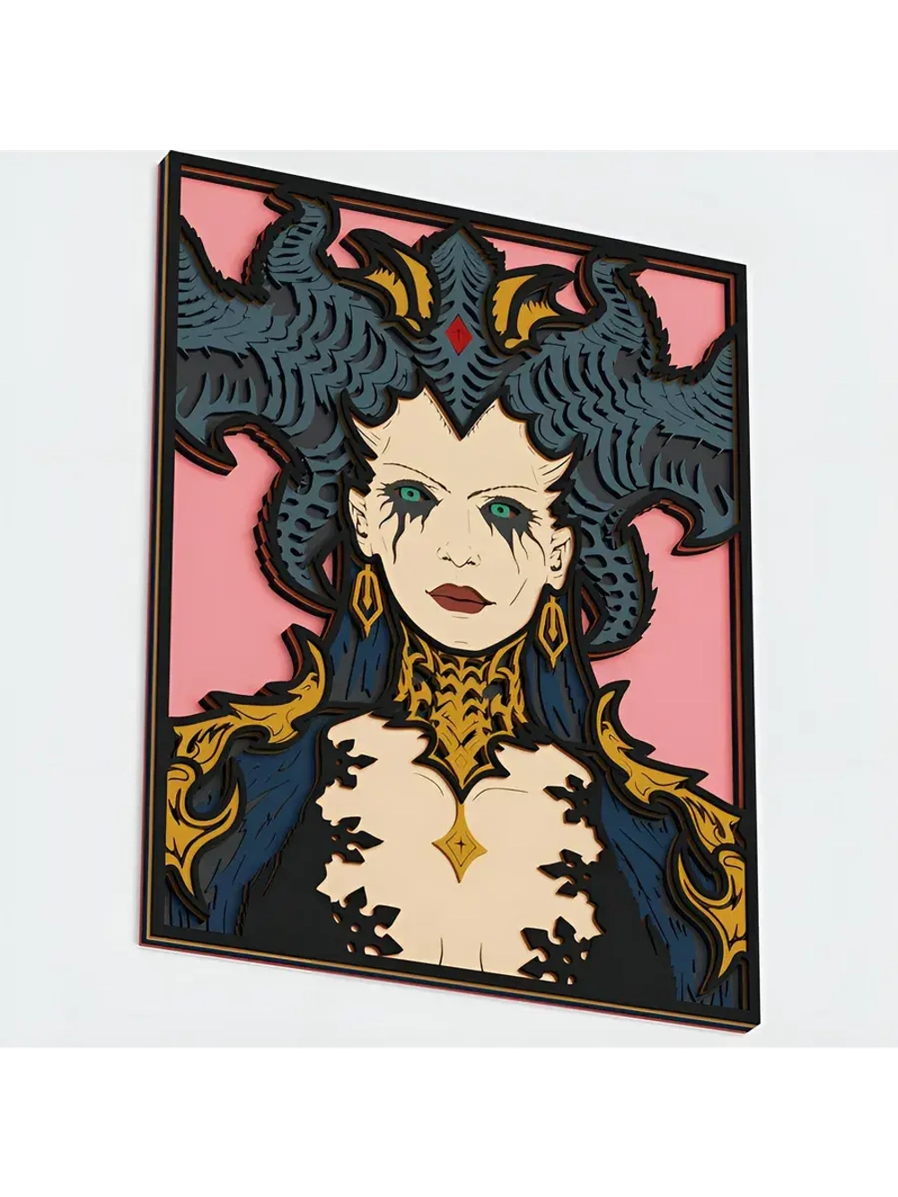 3D Картина по номерам из дерева Лилит, 23x30 см