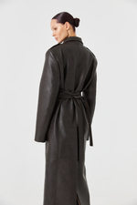 Тренч из эко-кожи "Brown"