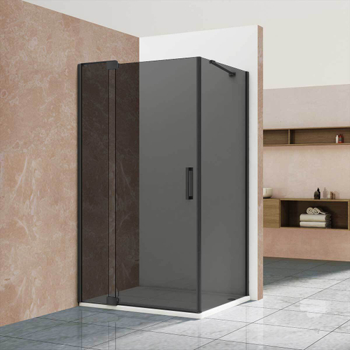 Душевой уголок Extra VSR-1E809090CGB 800/900*900, черный, стекло тонированное