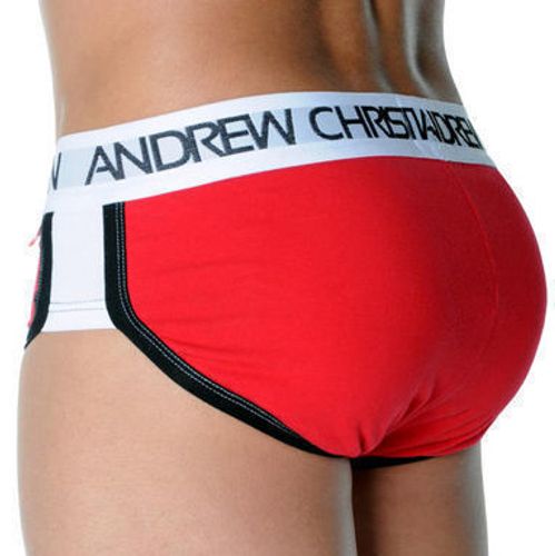 Мужские трусы брифы с задним пуш ап Andrew Christian Active Shape Red Brief AC54