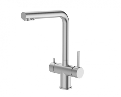 15036 Смес. для кухни под фильт. выс. Г-обр. (НЕРЖ,САТИН) ViEiR (10/1шт)