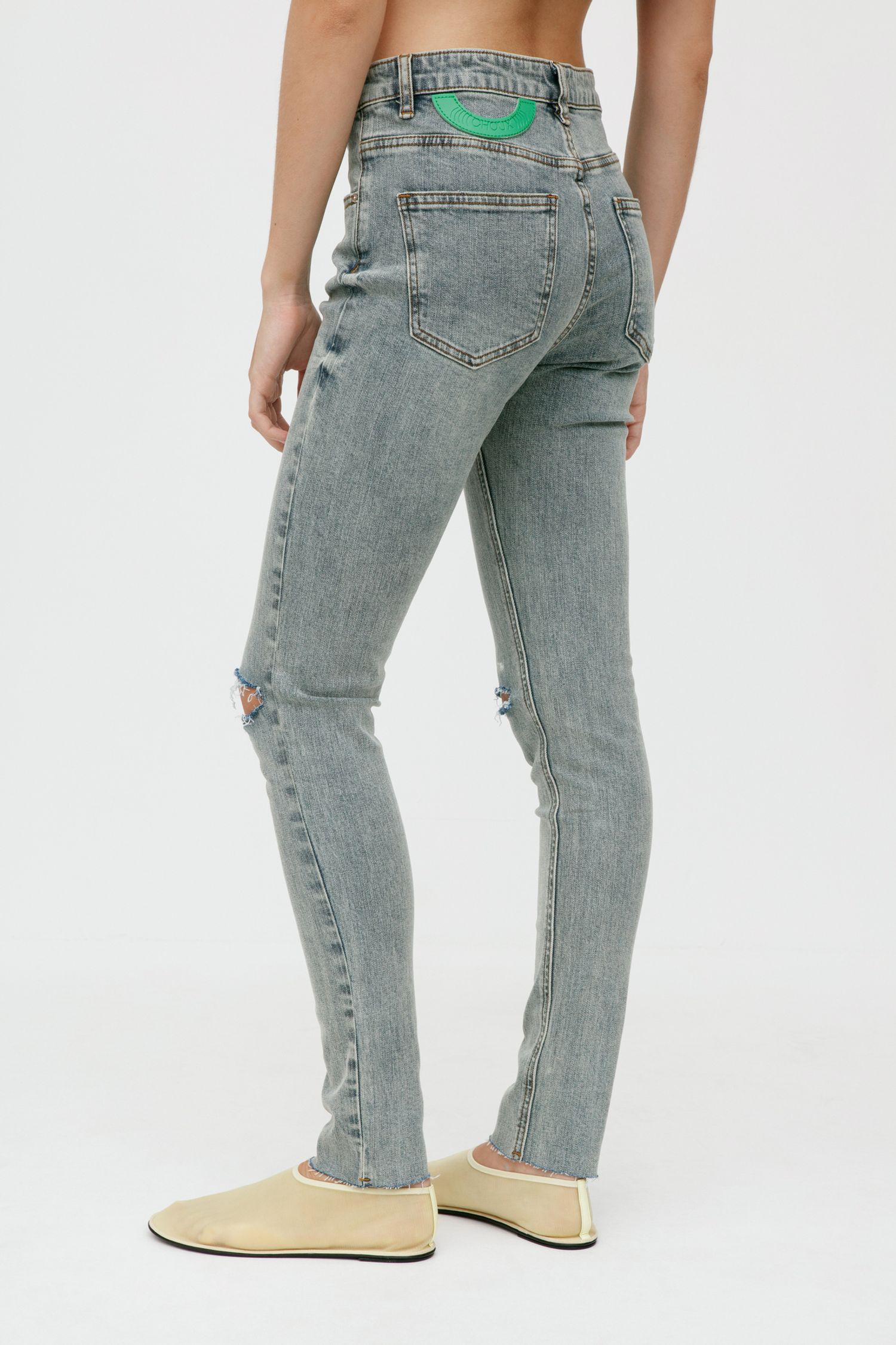 Джинсы скини (For sk8 girl), синие