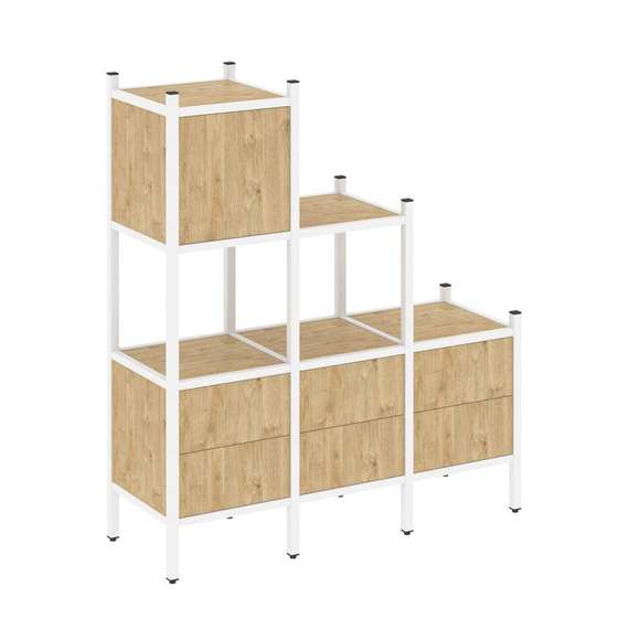 Лофт Прямой стеллаж VR.L-12  1278*446*1458