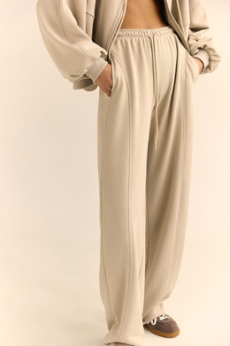 Штаны с рельефными швами Крем