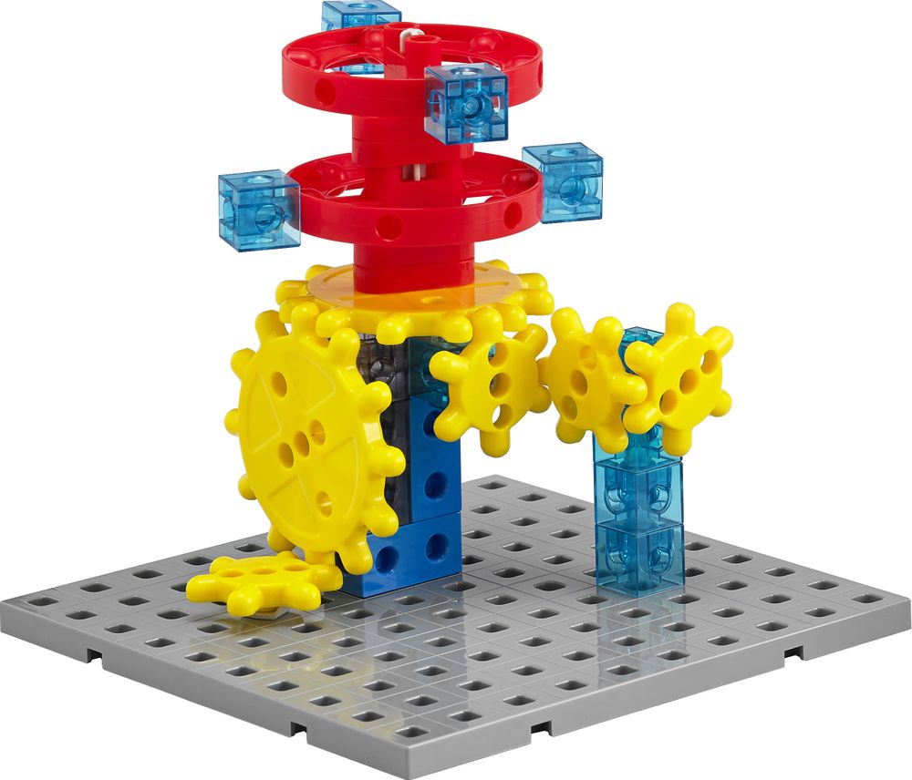 Занимательные шестеренки. Стартовый набор для конструирования. (47 детали)